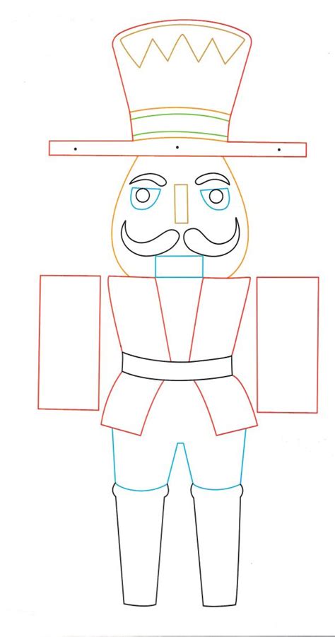 Giant Nutcracker Printable Nutcracker Face Template Prntbl