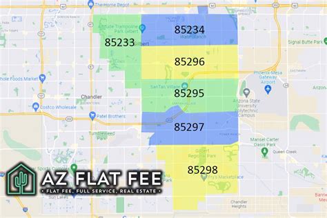 Gilbert Az Zip Code Map Premium Style