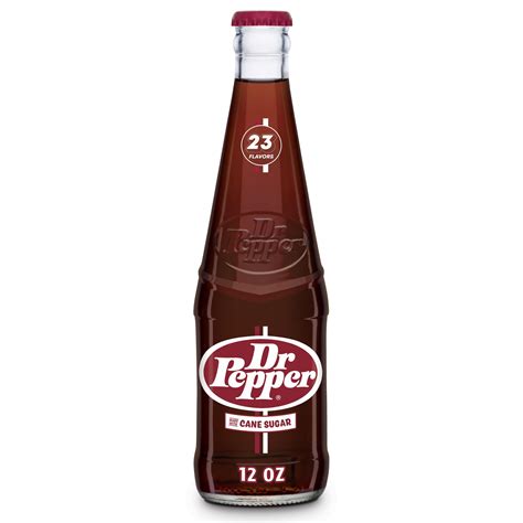 Glass Dr Pepper Bottle