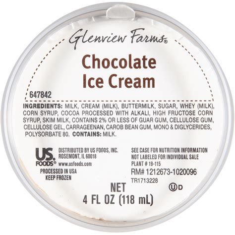 Glenview Farms Chocolate Ice Cream Tub Www Kingkitchensupply Com
