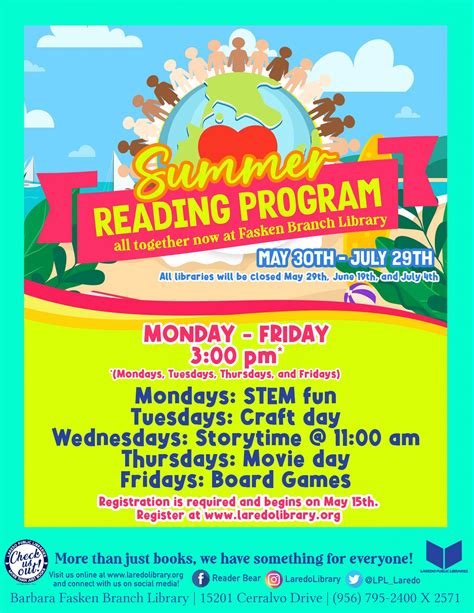 Glts Participates In Summer Reading Program