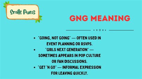 Gng Meaning Definition Usage And Context Explained 2026 Smilepuns Com