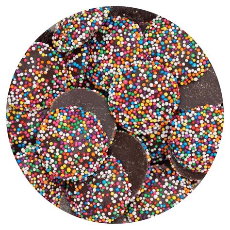 Gourmet Belgian Chocolate Bar With Rainbow Nonpareil Sprinkles