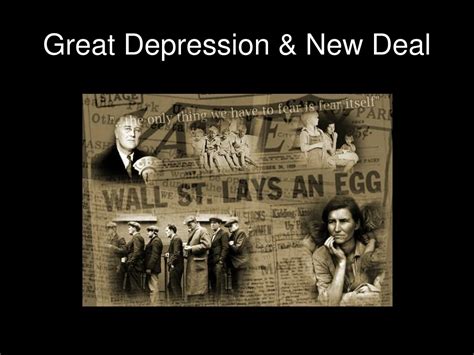 Great Depression Amp The New Deal Ppt Download