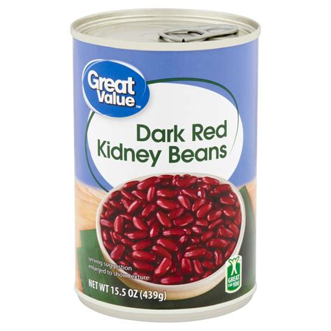 Great Value Dark Red Kidney Beans 15 5 Oz Walmart Com