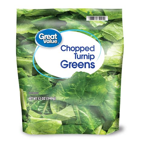 Great Value Frozen Chopped Turnip Greens 12 Oz Walmart Com