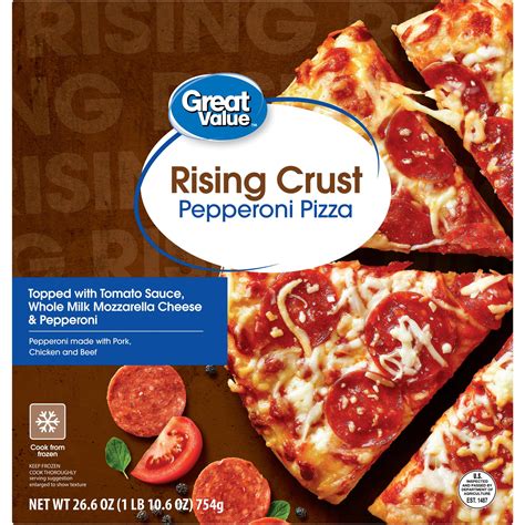 Great Value Rising Crust Pepperoni Frozen Pizza, 48% Off