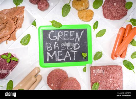 Green Meat Various Vegan Plant Based Meat Alternatives In Different