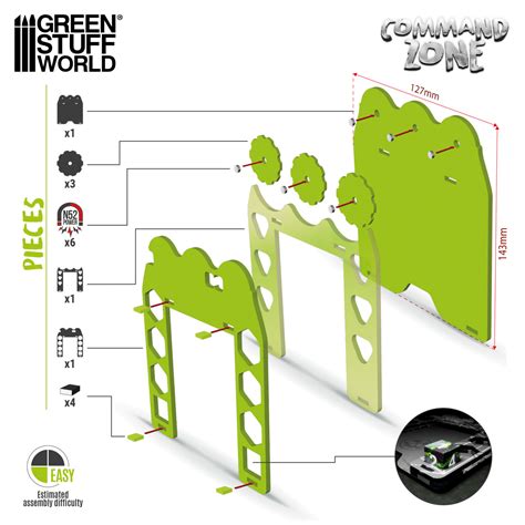 Green Stuff World Command Zone Tray Forest 12 50 Green Stuff World Command Zone Tray Forest 12 50
