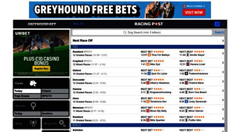 Greyhound Bet Greyhound Betting Web App From The Racing Post