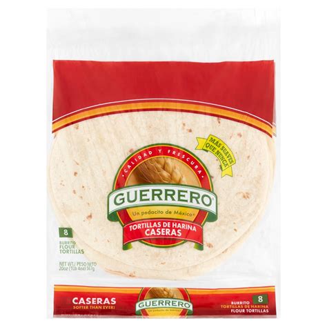 Guerrero Caseras Flour Tortillas Soft Taco Size 20 Count Same Day Delivery El Super