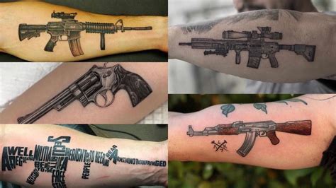 Gun Tattoos On Arm