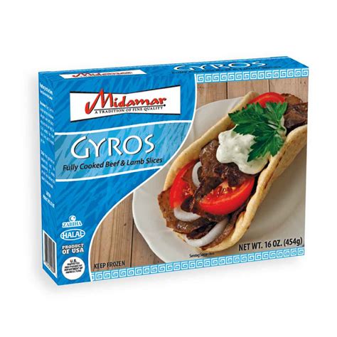 Halal Beef And Lamb Gyro Slices Fully Cooked Midamarwholesale