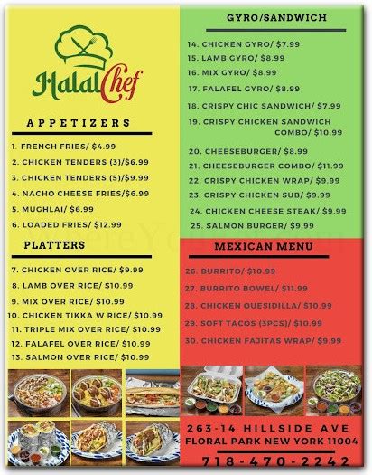 Halal Chef Restaurant In Queens Menus Amp Photos