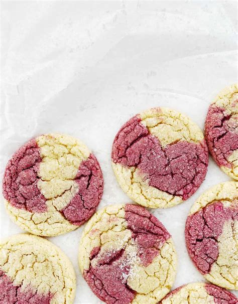 Half And Half White Chocolate Raspberry Cookies Sarah Kieffer