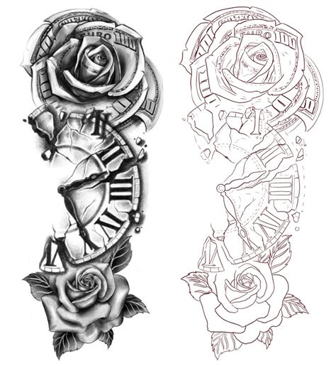 Half Sleeve Tattoo Stencils Half Sleeve Tattoos Drawings Men Tattoos