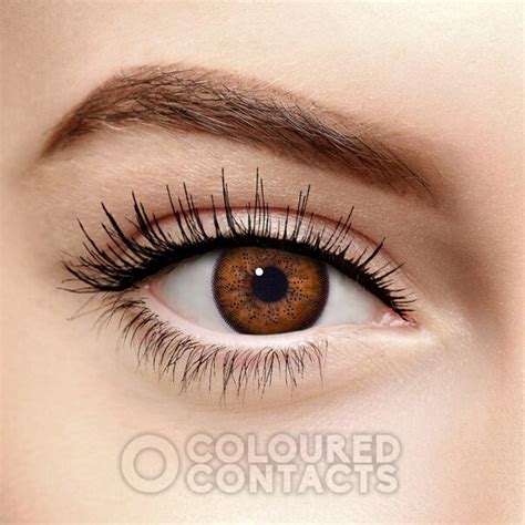 Hazel Autumn Tri Tone Colored Contact Lenses Brown Eye Lens