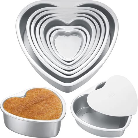 Heart Shaped Cake Pan 3 6 8 Inches With Removable Bottom Anodized
