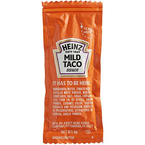 Heinz Hot Taco Sauce 200 Packets Sauceandtoss Heinz Hot Taco Sauce 200 Packets Sauceandtoss
