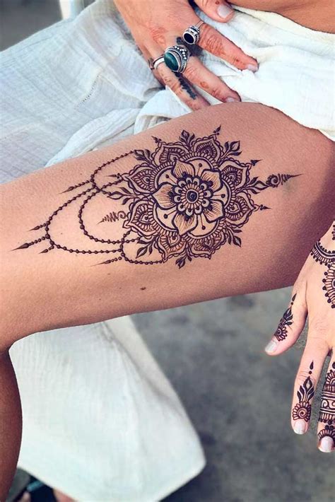 Henna Leg Tattoo Designs