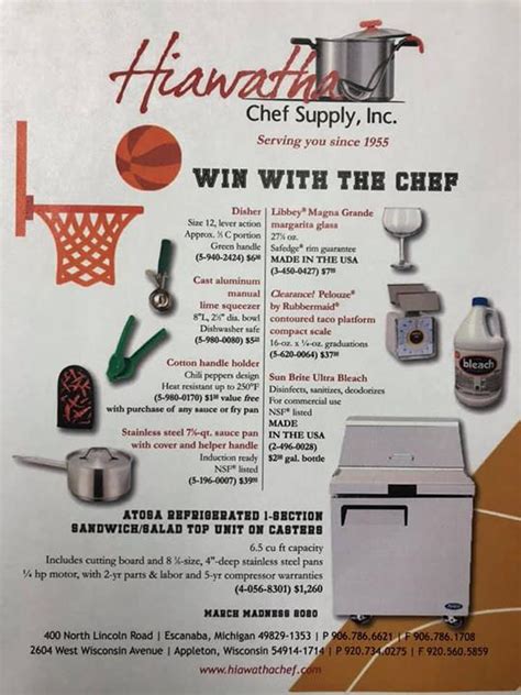 Hiawatha Chef Supply