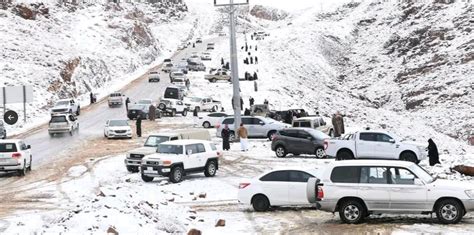 Historic Snowfall In Saudi Arabia Amp 39 S Al Jawf Desert