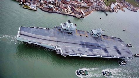 Hms Queen Elizabeth R08 Aircraft Carrier With Camouflage