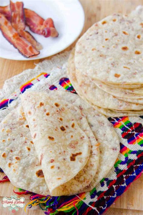 Homemade Bacon Fat Flour Tortillas Mama Latina Tips