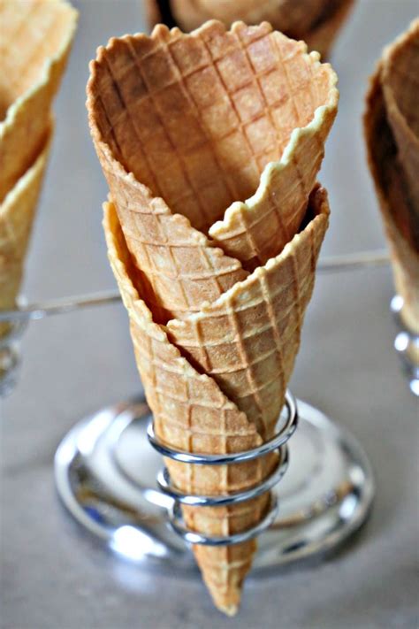 Homemade Coconut Waffle Cones Gluten Free And Delicious Waffle Cone
