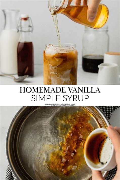 Homemade Vanilla Syrup Artofit