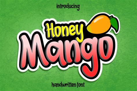 Honey Mango Font Font Canyon