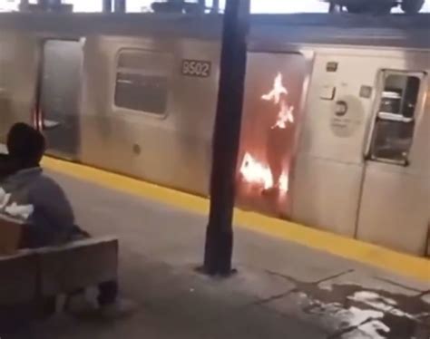 Horrific Video Shows Nyc Subway Rider Engulfed In Flames As Accused