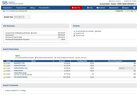 How Do I View My Financial Aid It Jh University Information Systems How Do I View My Financial Aid It Jh University Information Systems