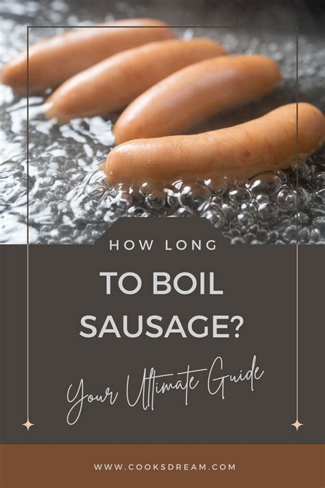 How Long To Boil Sausage Your Ultimate Guide