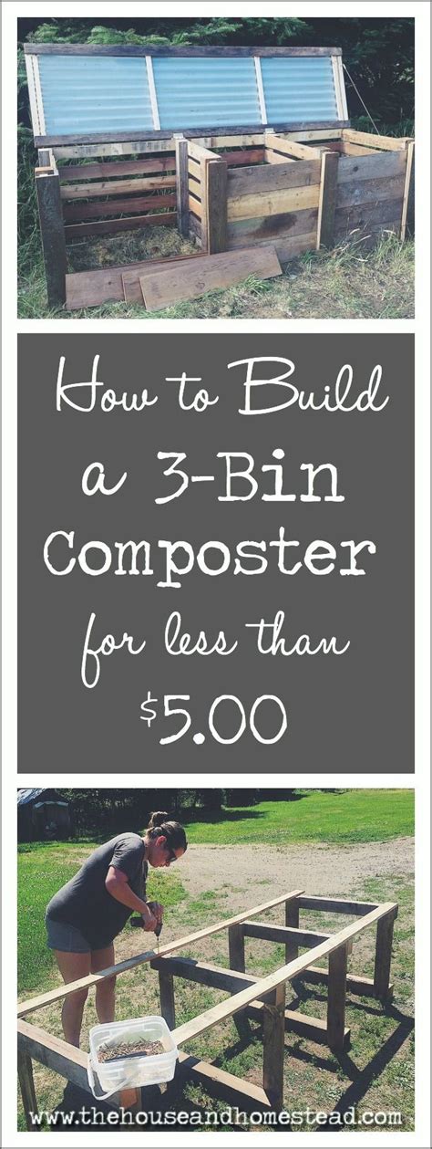 How To Build A 3 Bin Composter For Less Than 5