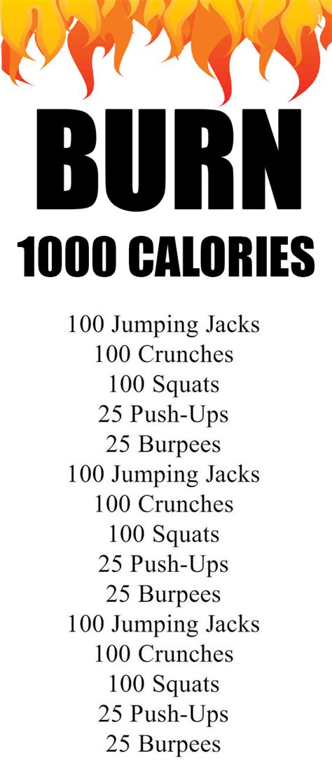 How To Burn 1000 Calories A Day
