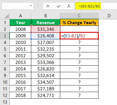 How To Calculate Percent Change In Excel Formula All Things How