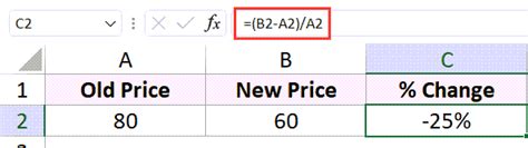 How To Calculate Percentage Increase Or Decrease In Excel
