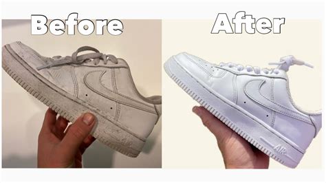 How To Clean Your Air Force 1 S At Home For Free Youtube