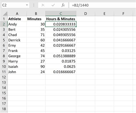 How To Convert From Minutes To Hours Amp Hours To Minutes In Excel