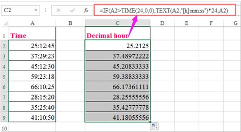 How To Convert Time To Decimal In Excel
