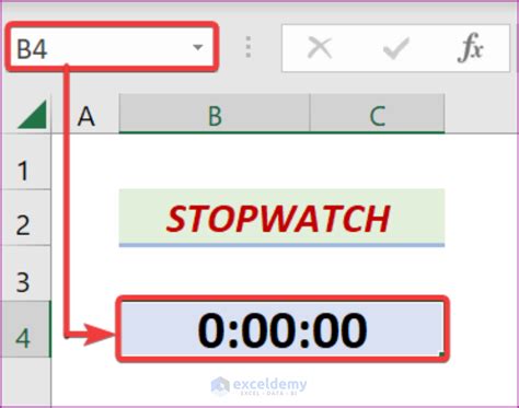 How To Create A Stopwatch In Excel With Easy Steps Exceldemy