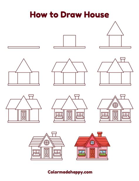 How To Draw A House Step By Step Drawingnow How To Draw A House Two How To Draw A House Step By Step Drawingnow How To Draw A House Two