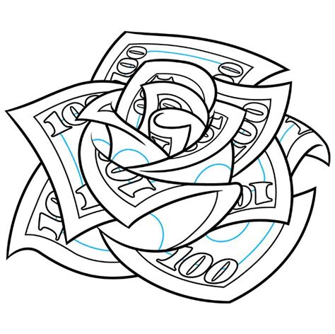 How To Draw A Money Rose Really Easy Drawing Tutorial Easy Drawings How To Draw A Money Rose Really Easy Drawing Tutorial Easy Drawings