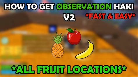 How To Get Observation Haki V2 In Blox Fruits