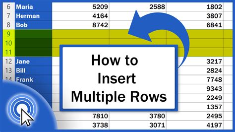 How To Insert Multiple Rows In Excel With Shortcut And Other Ways