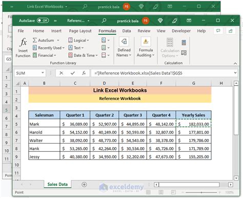 How To Link Excel Workbooks 4 Methods Exceldemy