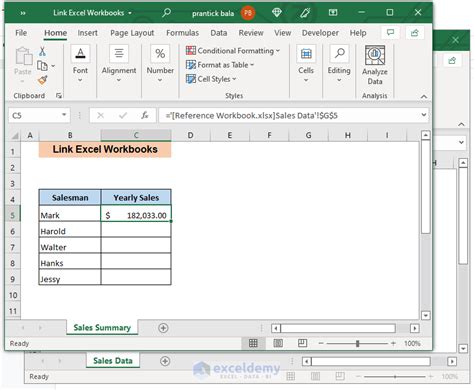 How To Link To A Cell In Another Excel Workbook