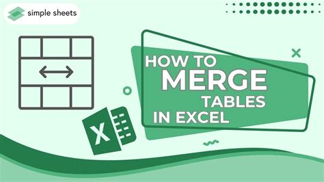 How To Merge Tables Together In Excel At Zoe Nixon Smith Blog