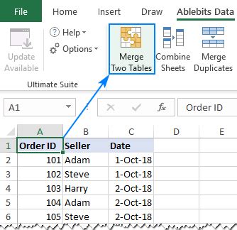 How To Merge Two Tables Based On One Column In Excel 3 Ways